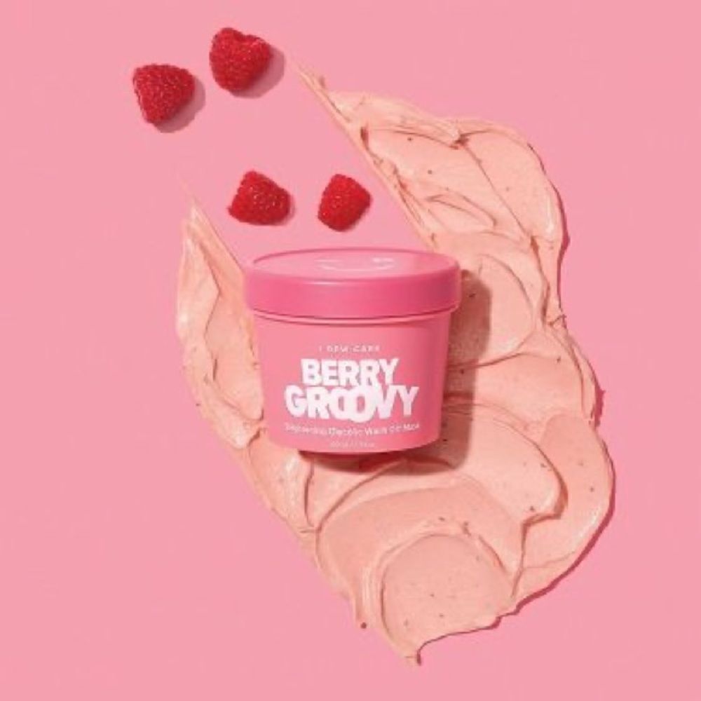 I DEW CARE Berry Groovy Brightening Glycolic Wash-Off Mask - 3.52 oz - NIB